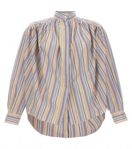 multicolor striped shirt