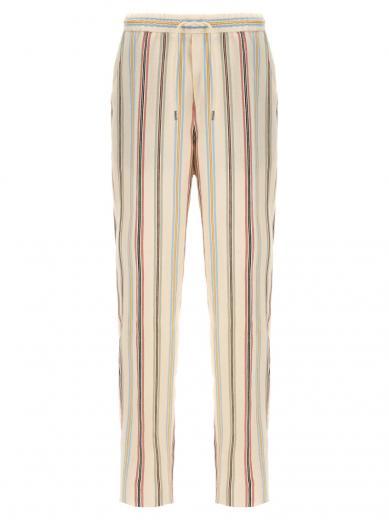 multicolor striped trousers