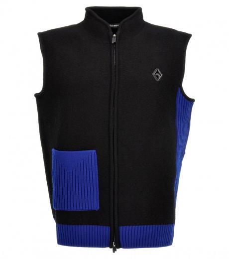 multicolor two-color vest