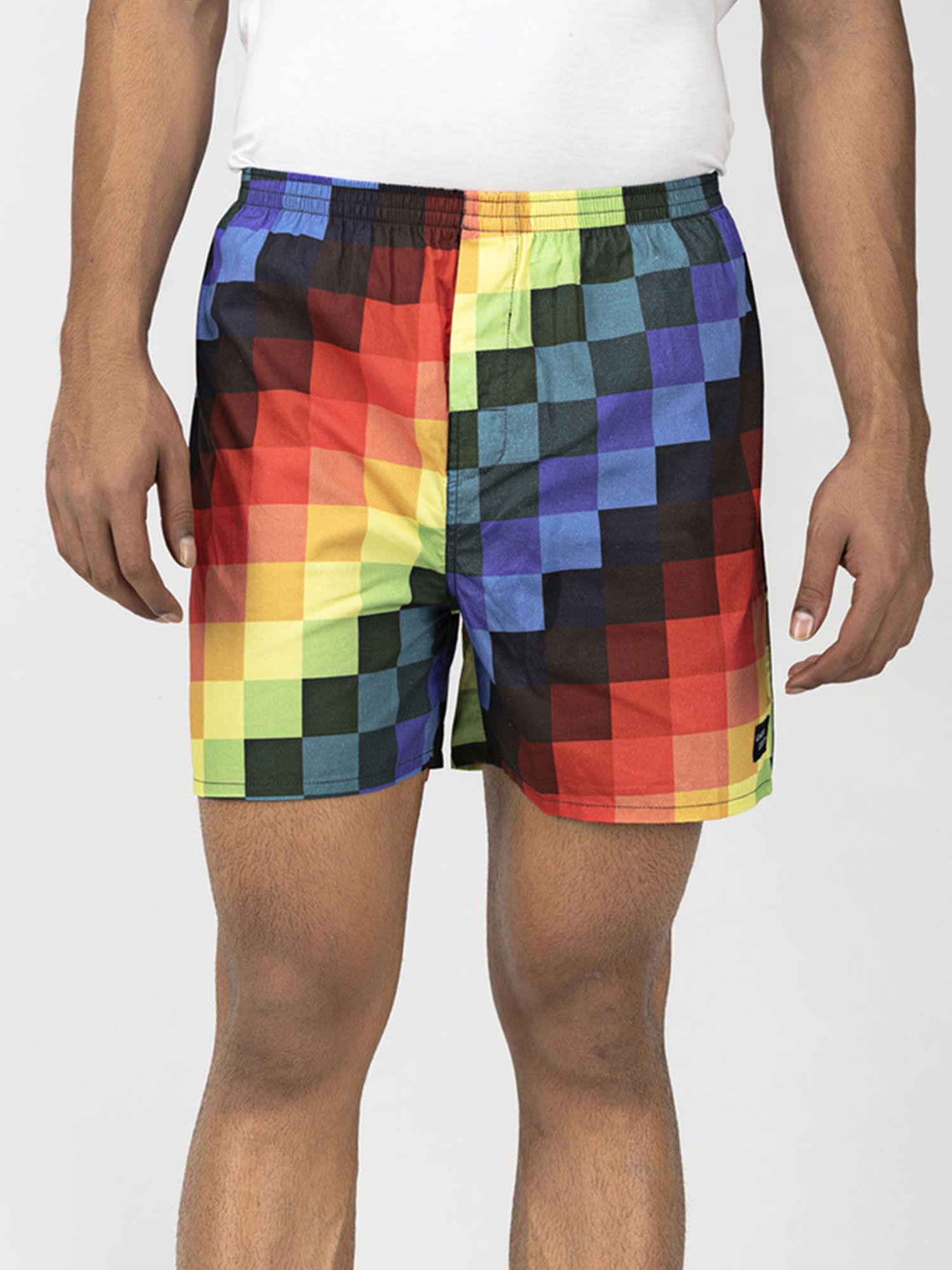 multicolour pixels boxers
