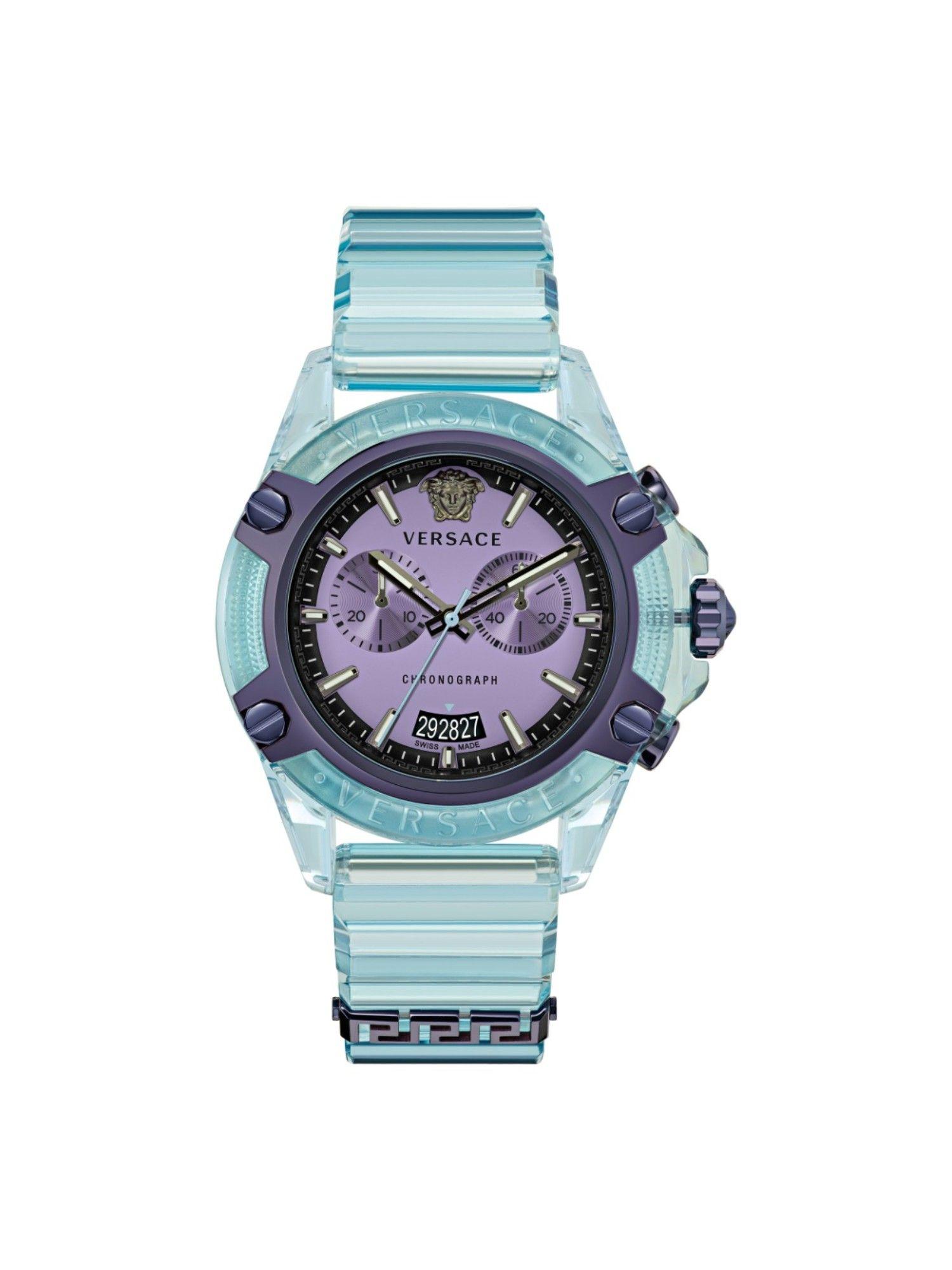 multifunctional unisex analog green dial coloured quartz watch - vez701523 (m)