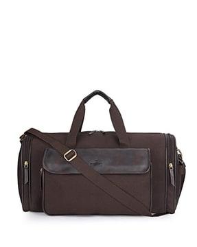 multiple compartments duffle bag with belt