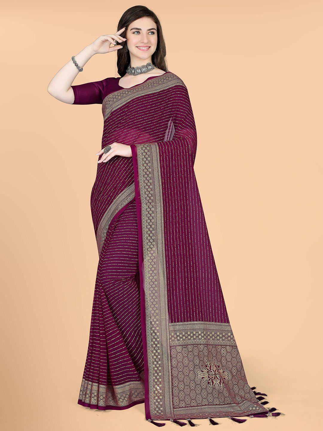 munir ethnic motifs woven designed zari saree