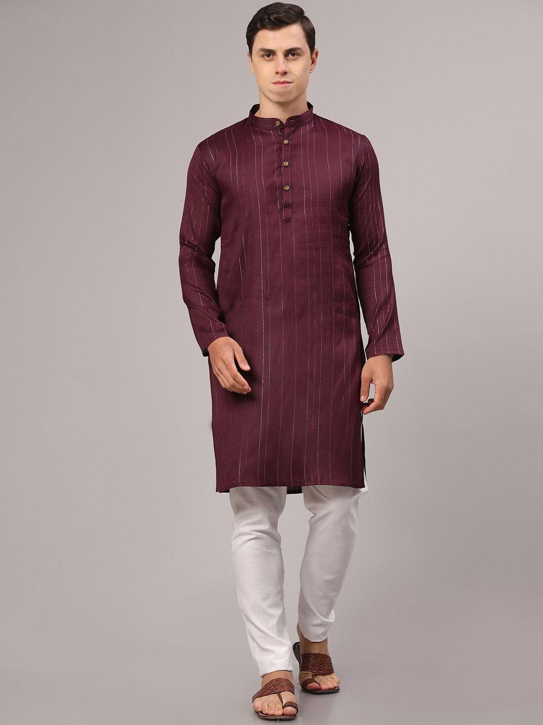 murta trends striped regular kurta with pyjamas