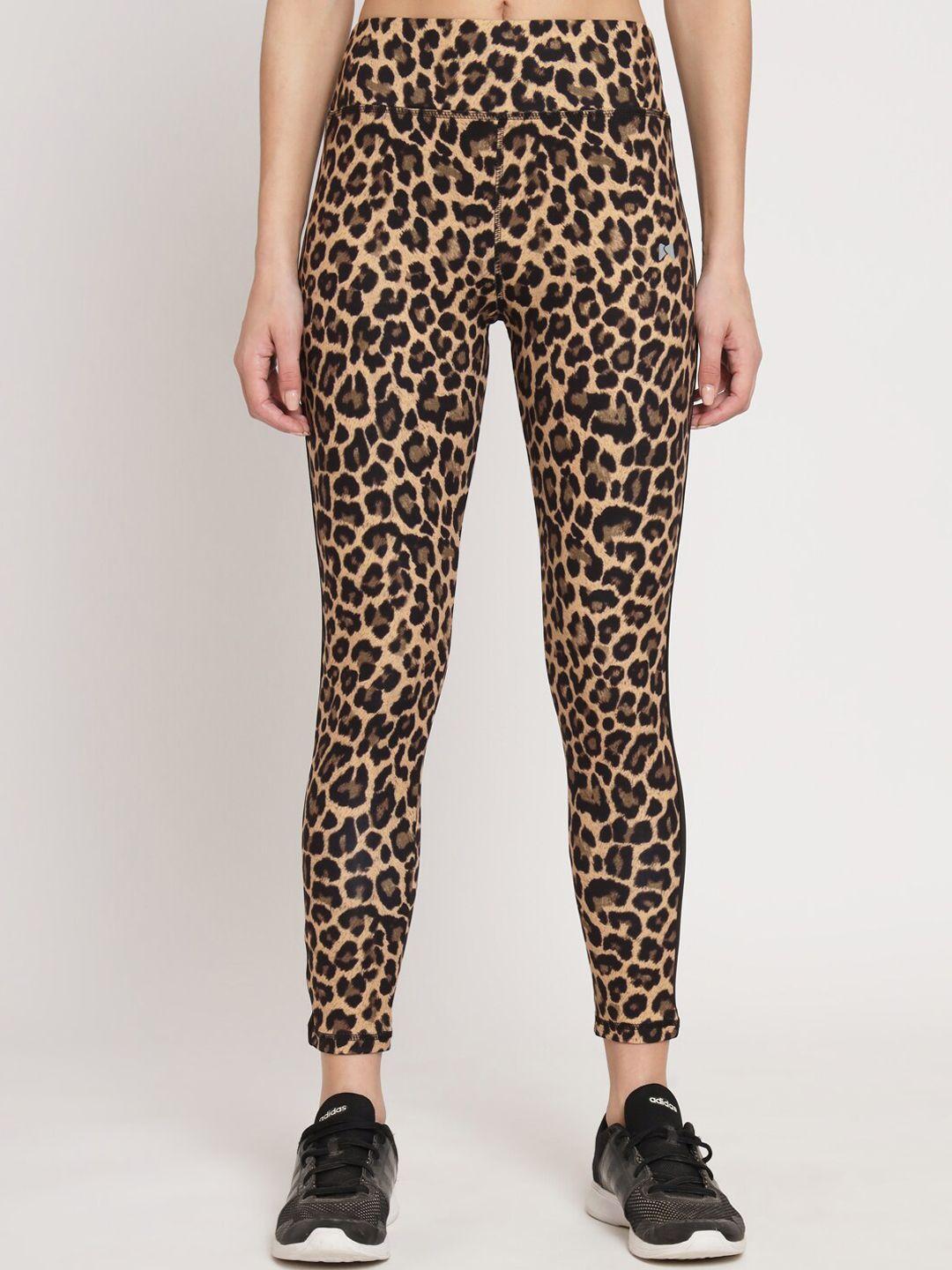 muscle torque women leopard printed high waist tights