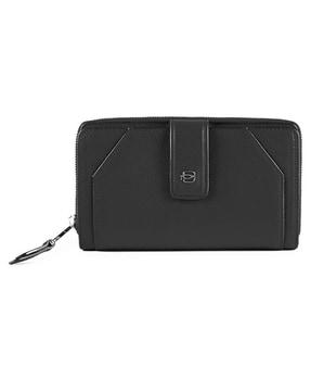 muse leather zip-around wallet