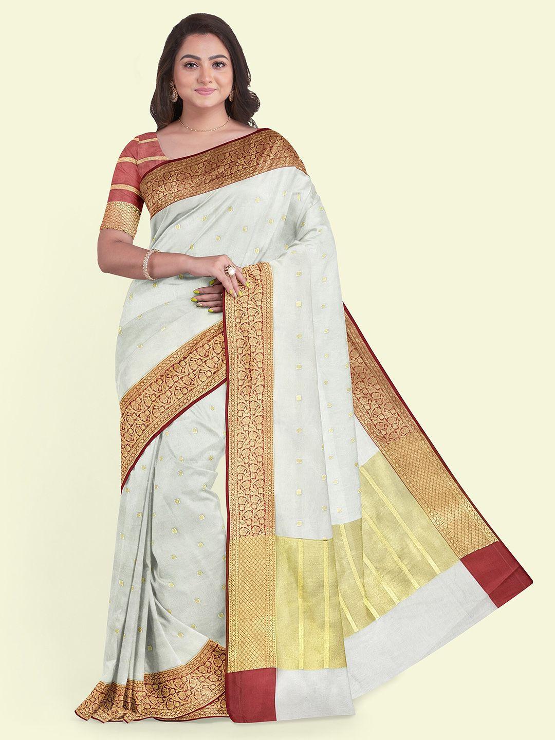 muskan fashion ethnic motifs zari organza banarasi saree