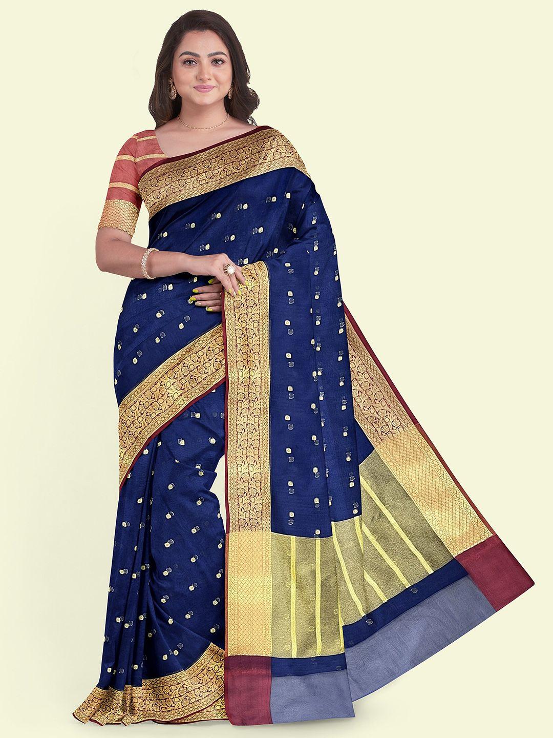muskan fashion ethnic motifs zari organza banarasi saree