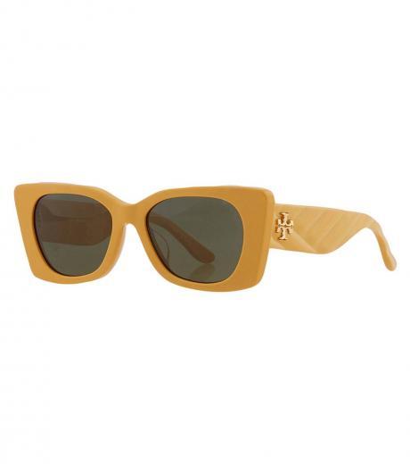 mustard irregular sunglasses