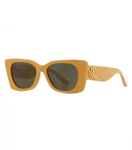 mustard irregular sunglasses