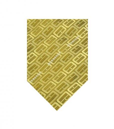 mustard yellow silk tie