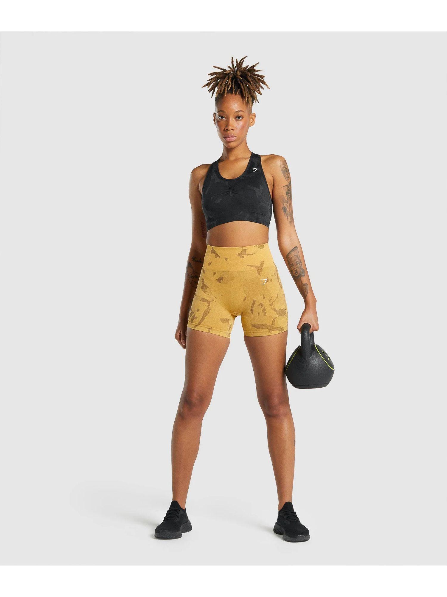 mustard adapt camo savanna seamless shorts