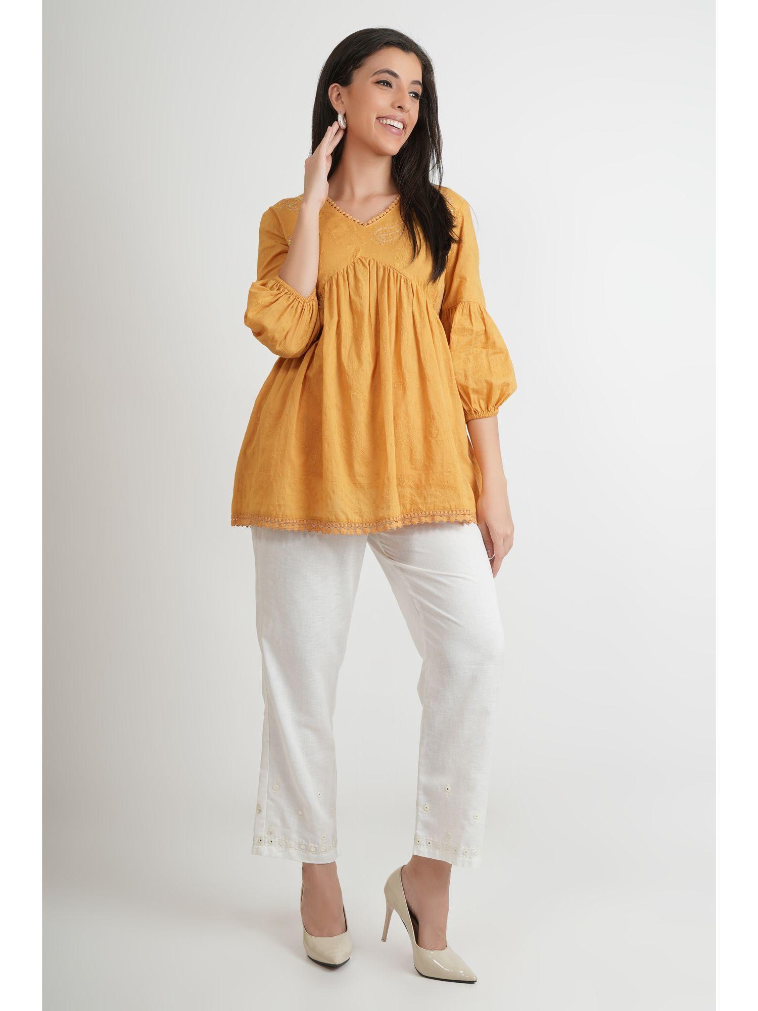 mustard alia cut top