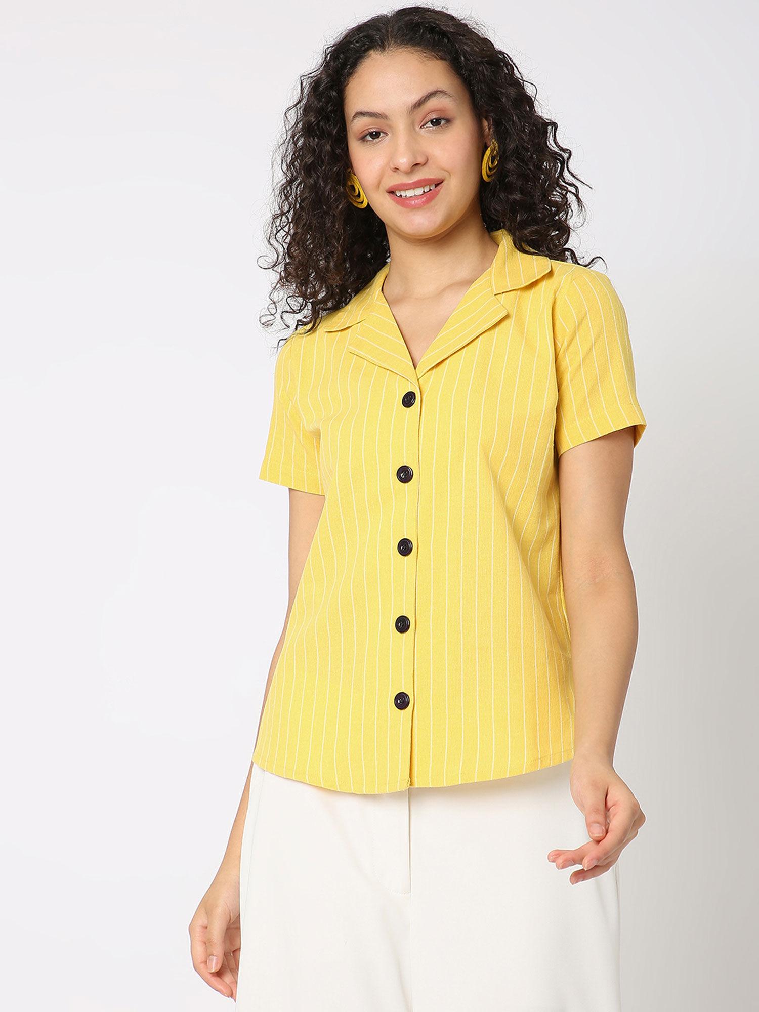 mustard blazer look formal shirt