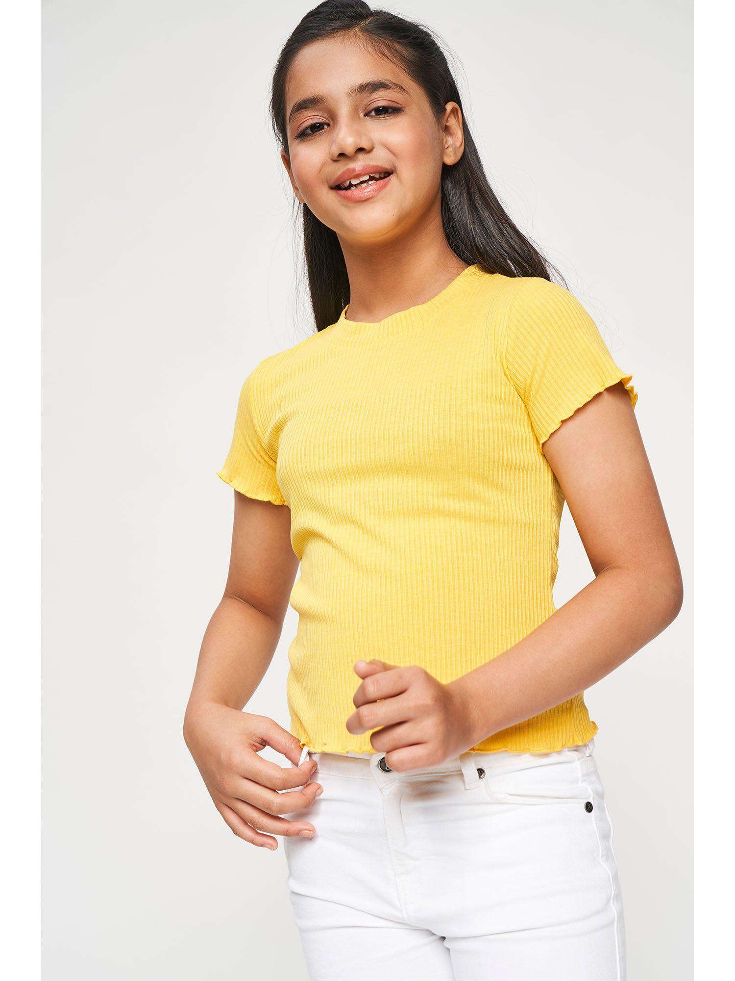 mustard casual top