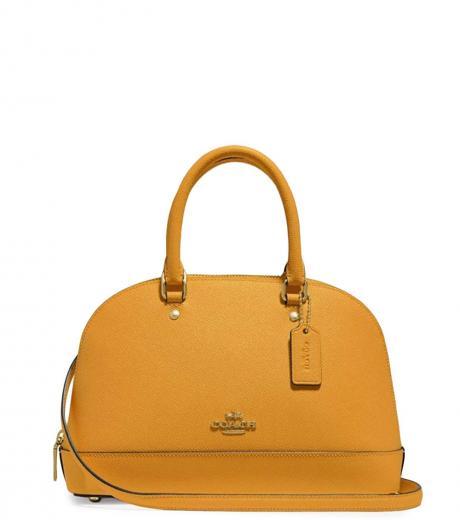 mustard sierra small satchel