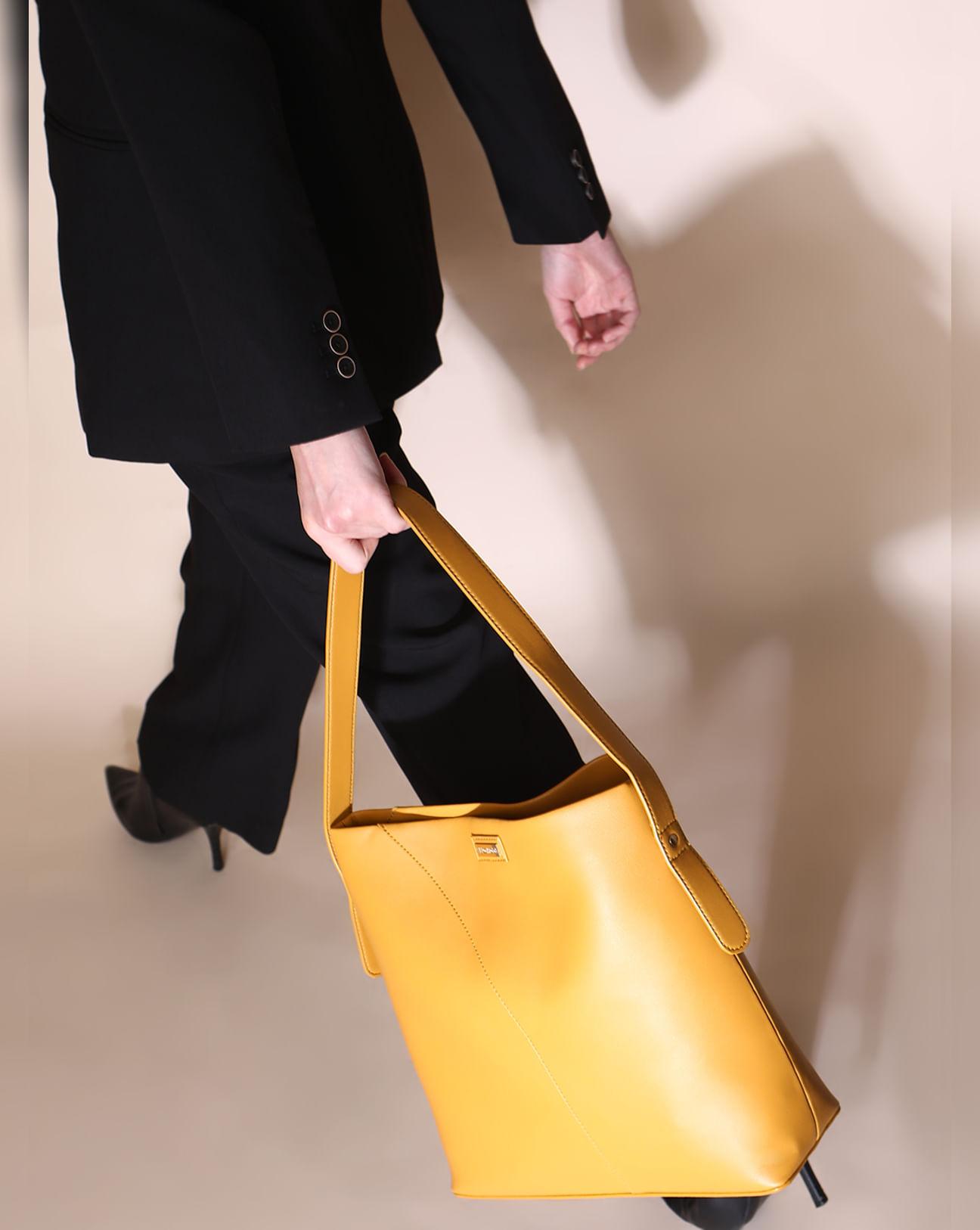 mustard single strap shoulder bag