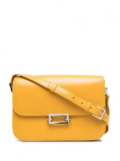 mustard yellow fermoir shoulder bag