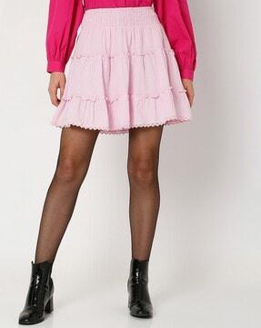 musthave tiered skirt with elasticated waist