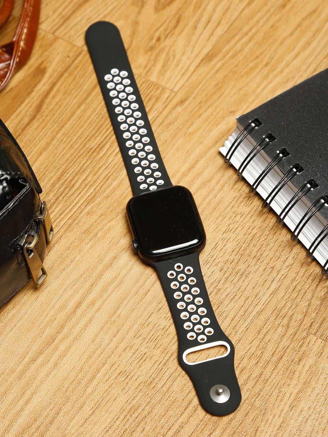 mutaqinoti black & white 20mm soft silicone straps for smartwatch