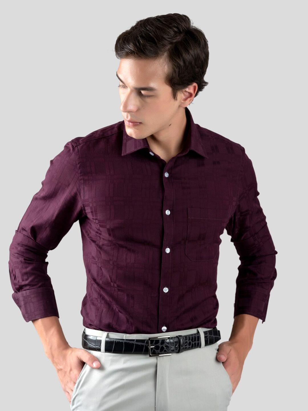 mutaqinoti comfort opaque checked cotton formal shirt