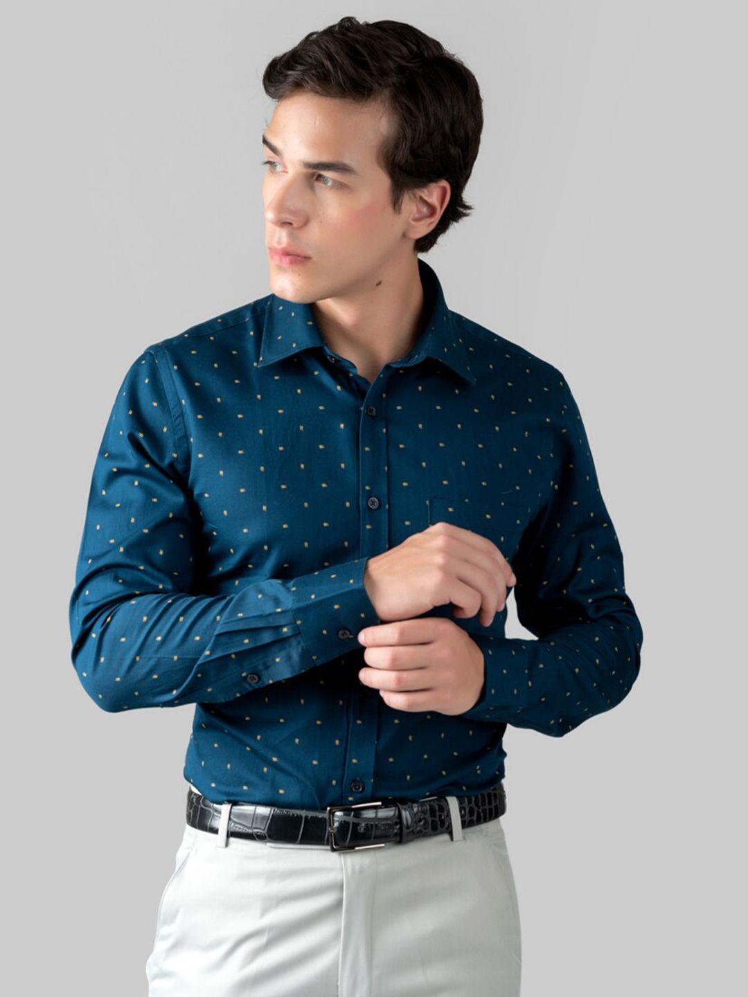 mutaqinoti men comfort printed cotton formal shirt