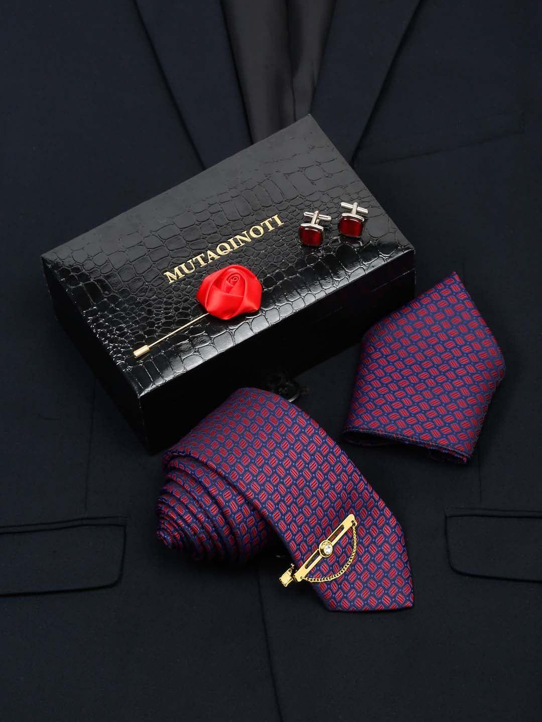 mutaqinoti men formal silk accessory gift set