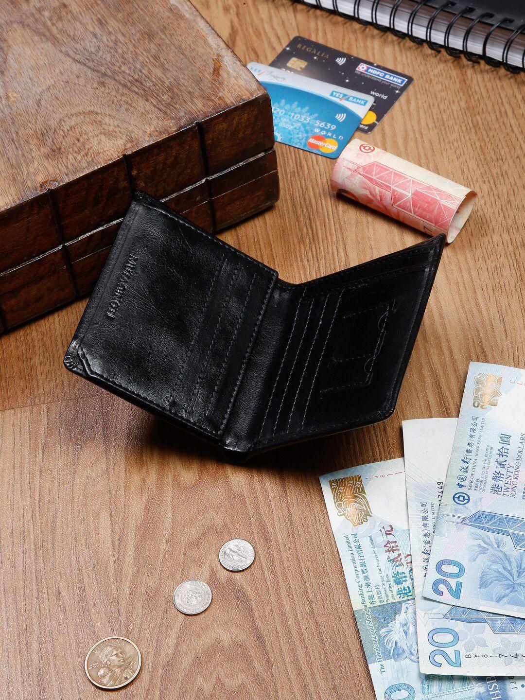 mutaqinoti men leather two fold wallet