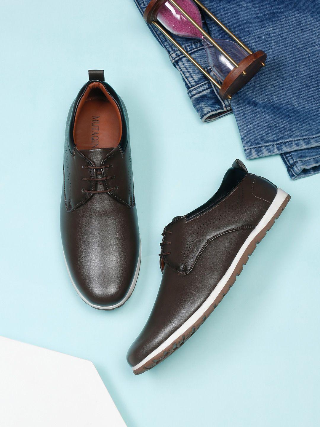 mutaqinoti men lightweight comfort insole patent leather contrast sole sneakers