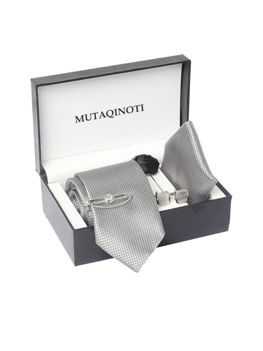 mutaqinoti men printed silk ties and cufflinks