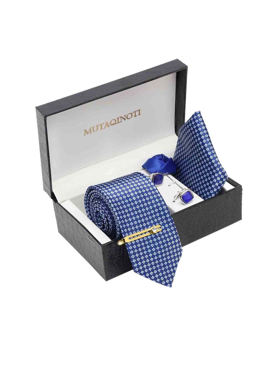 mutaqinoti men silk blend necktie accessory gift set