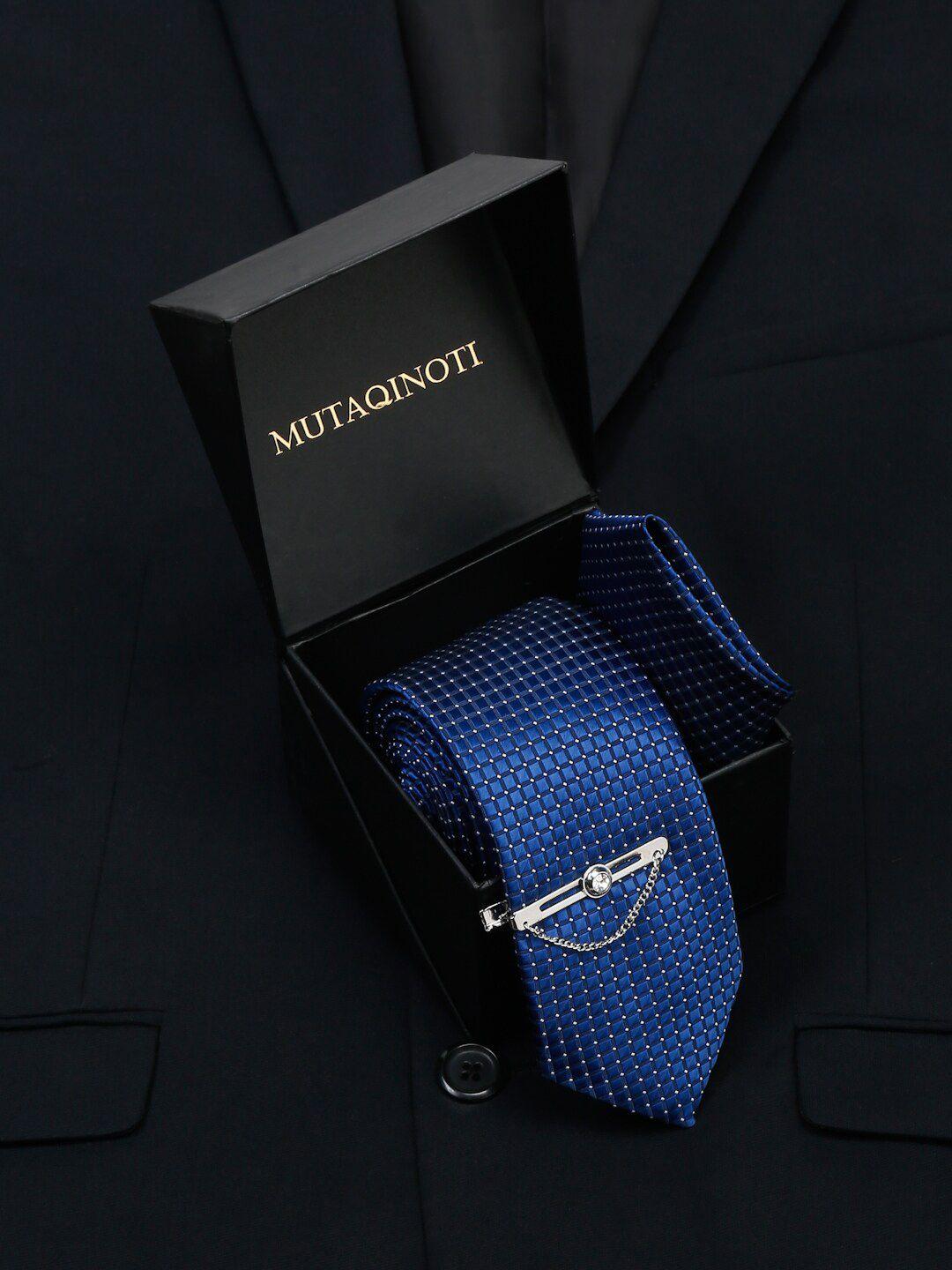 mutaqinoti men silk blend necktie accessory gift set