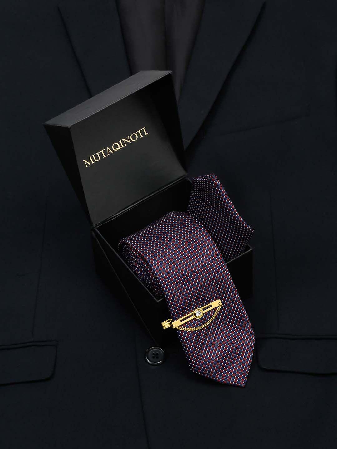 mutaqinoti men silk necktie accessory gift set