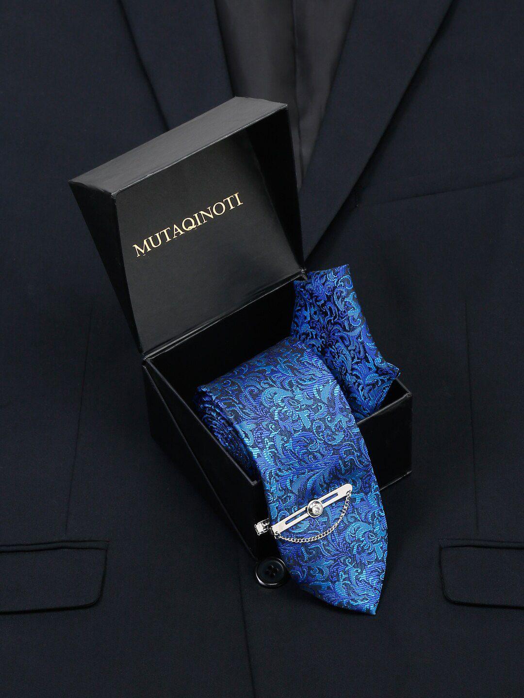 mutaqinoti men silk necktie accessory gift set