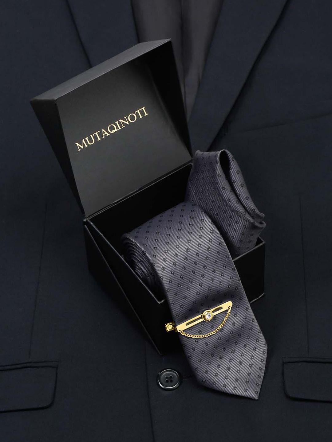 mutaqinoti men silk necktie accessory gift set