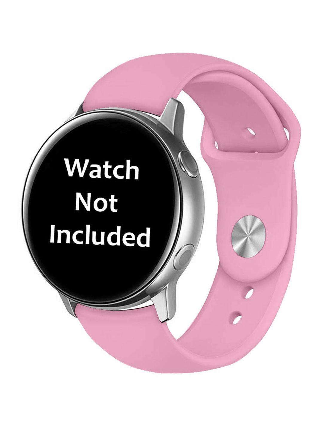 mutaqinoti pink 22 mm soft silicone straps for smartwatch