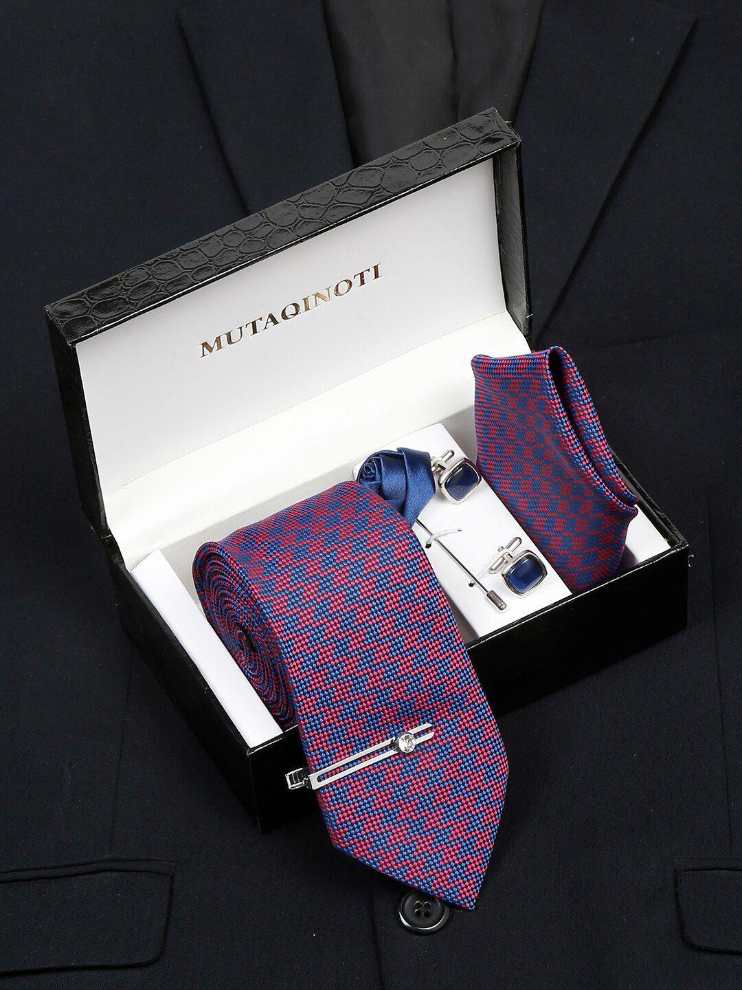 mutaqinoti silk necktie accessory gift set