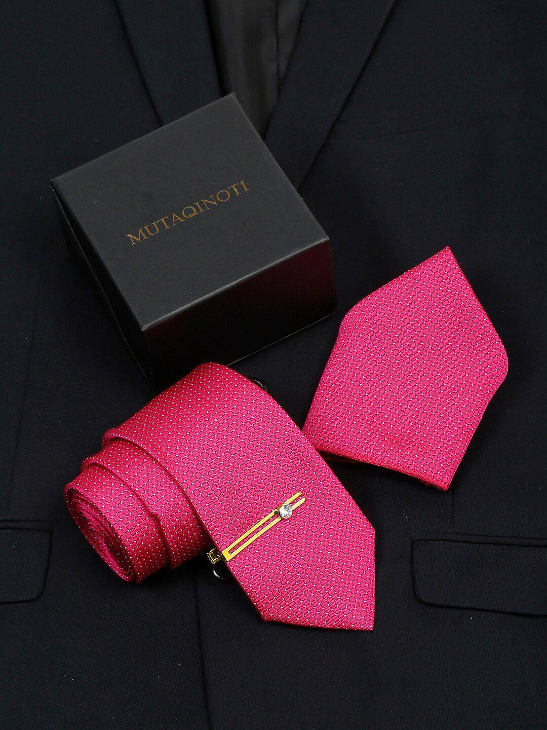 mutaqinoti silk necktie accessory gift set