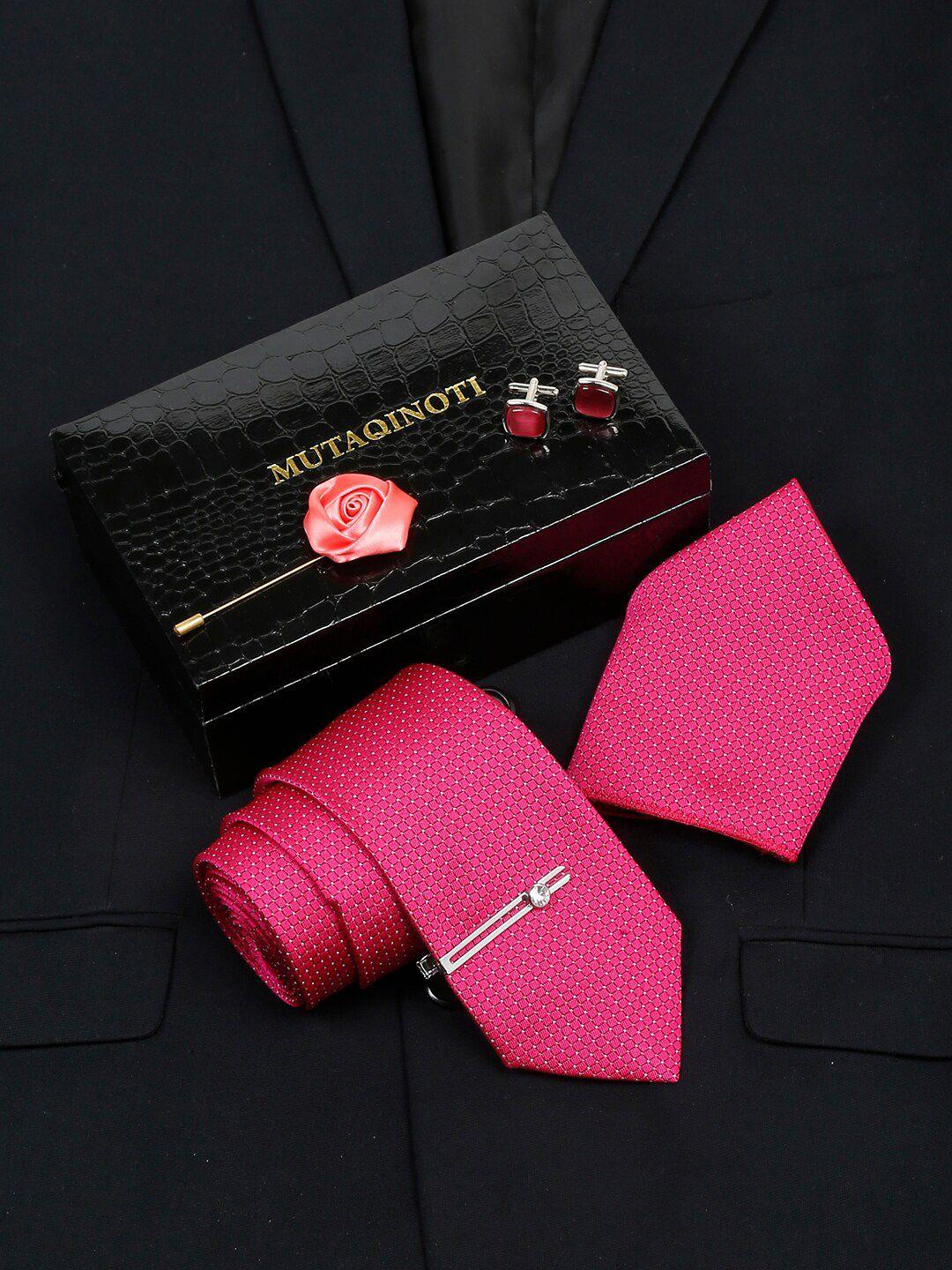 mutaqinoti silk necktie accessory gift set