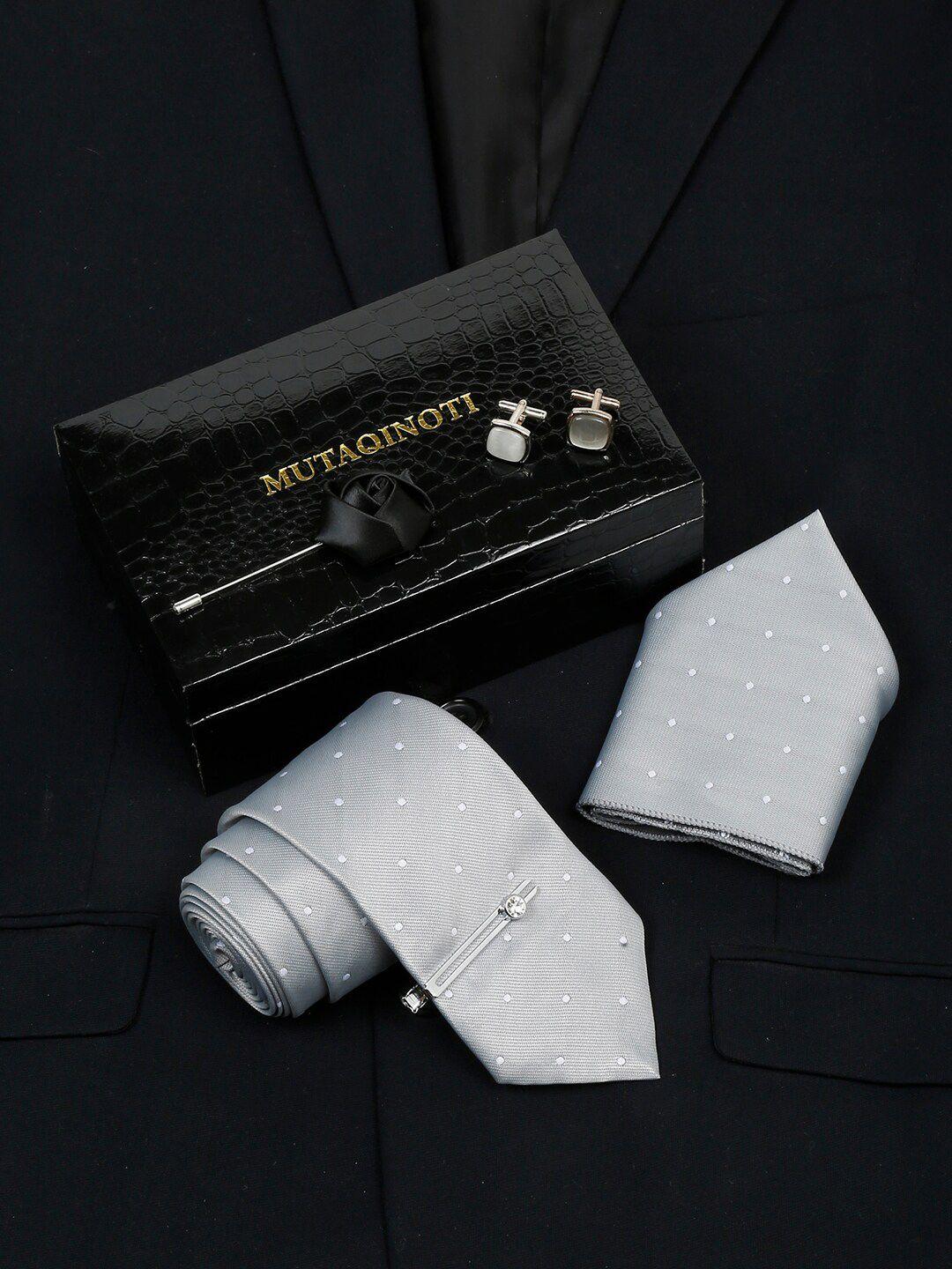 mutaqinoti silk necktie accessory gift set