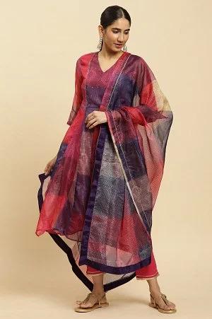 mutli-coloured printed kota dupatta