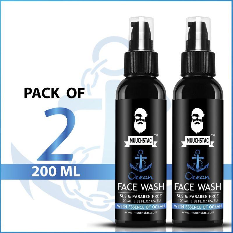 muuchstac ocean face wash for men - pack of 2