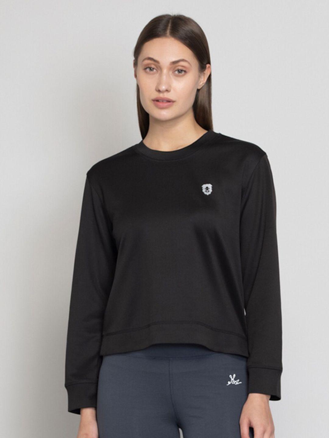 muvazo women black sweatshirt