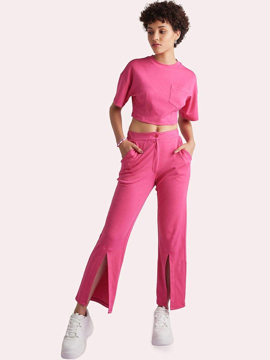muvazo women custom straight fit cotton parallel trousers