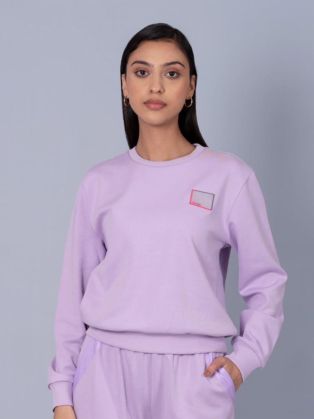 muvazo women lavender sweatshirt