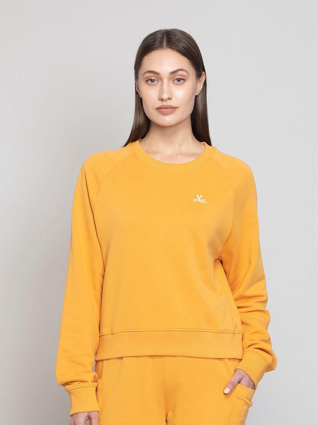 muvazo women mustard sweatshirt