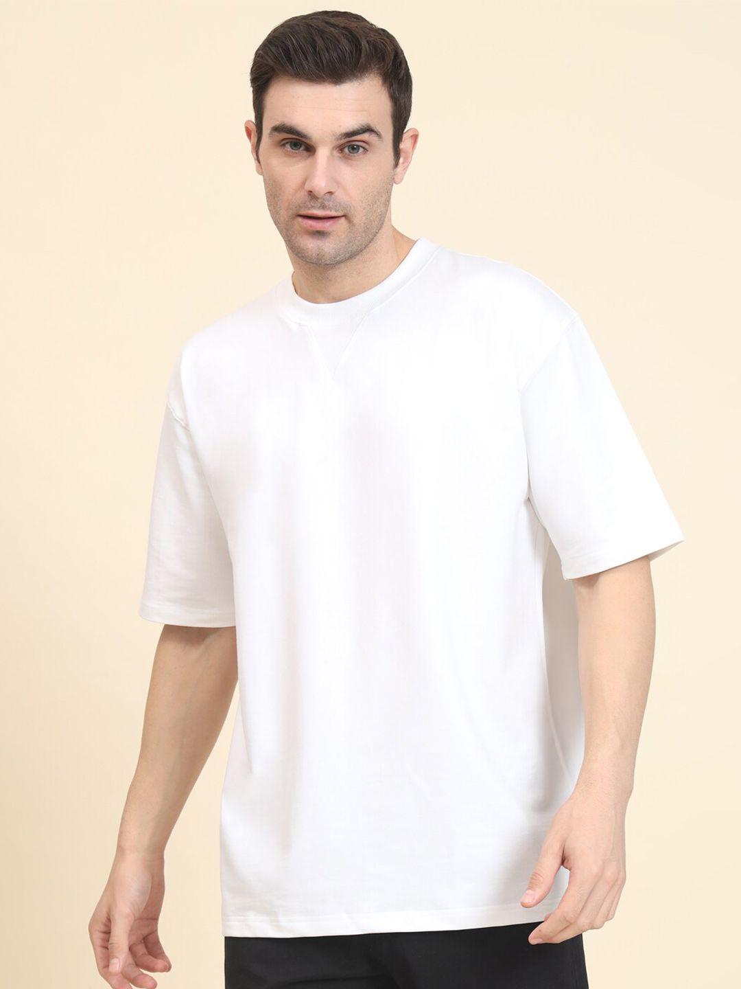 muwin round neck short sleeves bio finish oversized t-shirt