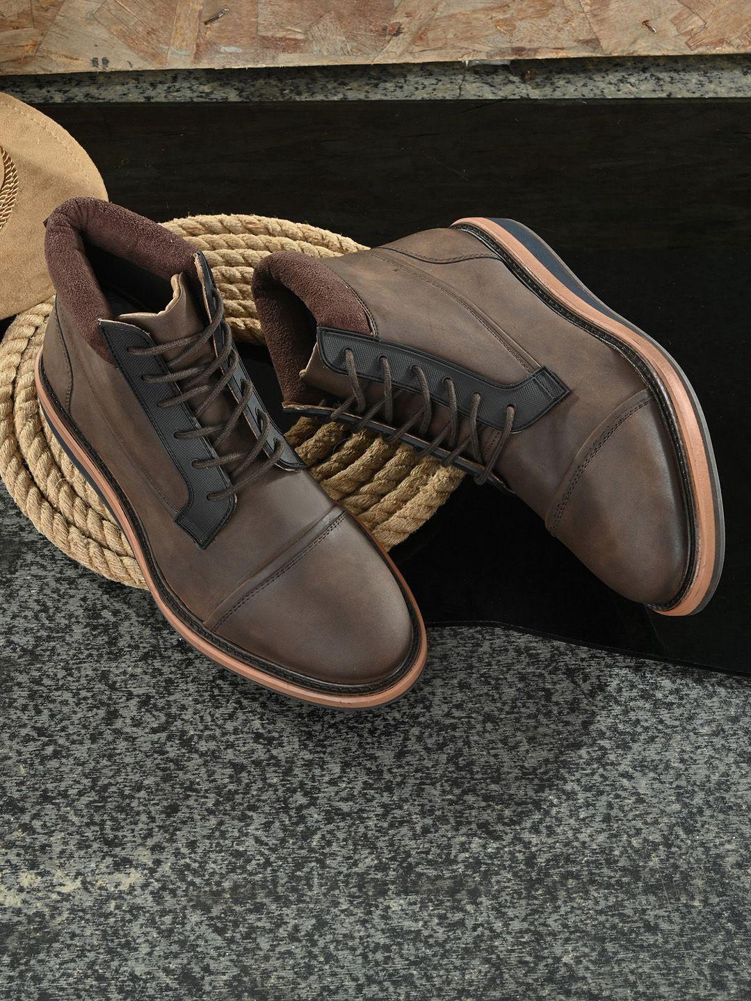 muzzati men brown woven design sneakers