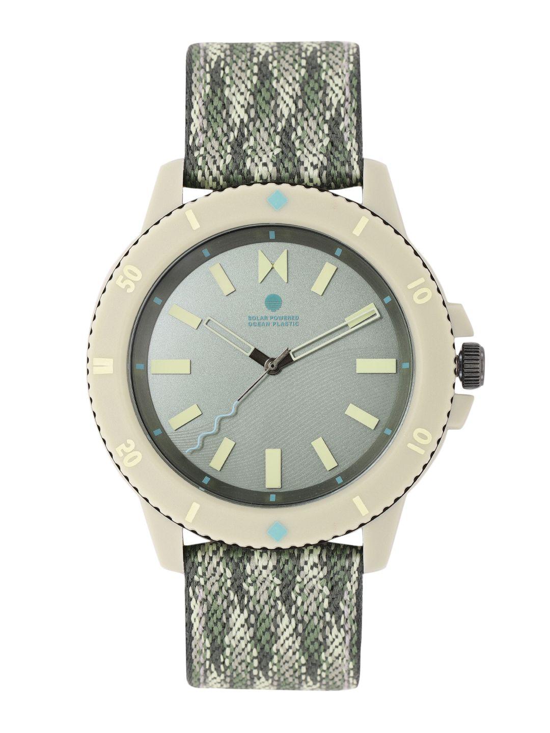 mvmt men green solar ocean analogue watch