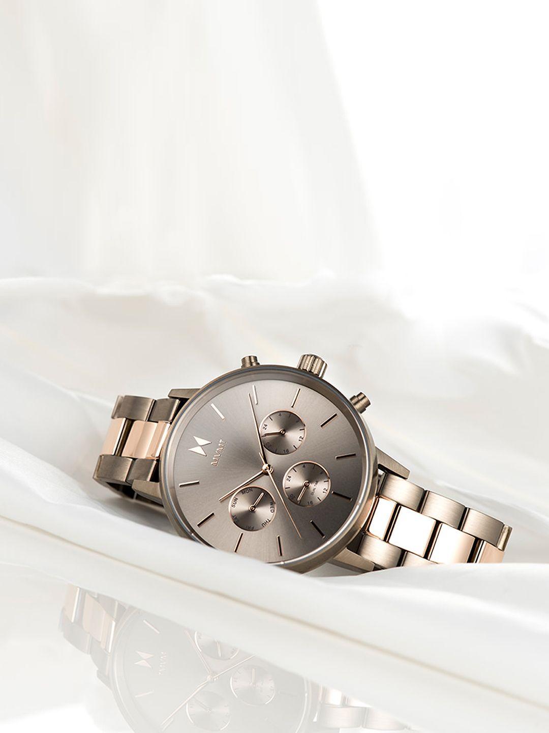 mvmt women gunmetal-toned analogue watch